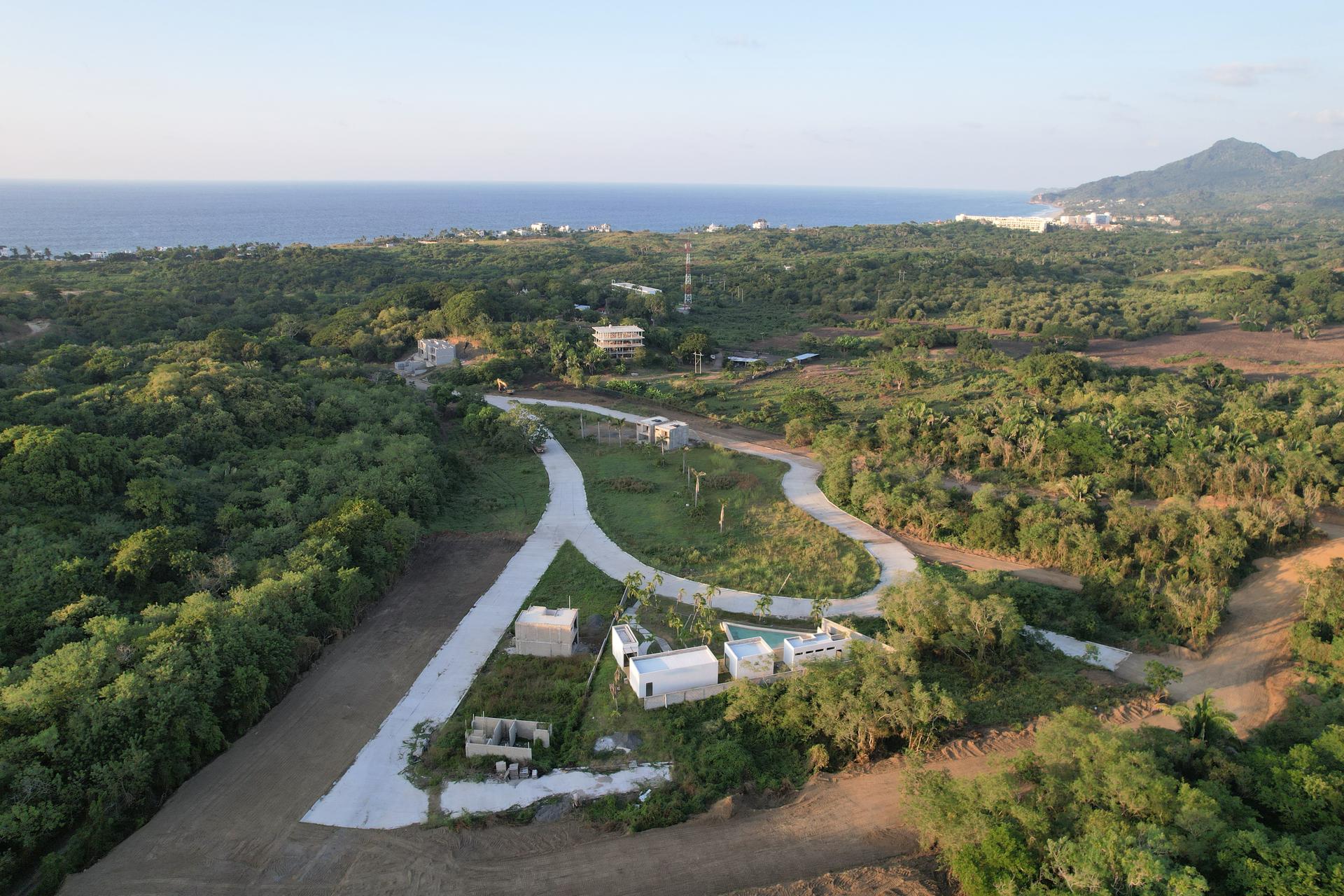 Aerial view of Cumbres de Mita and the surrounding jungle