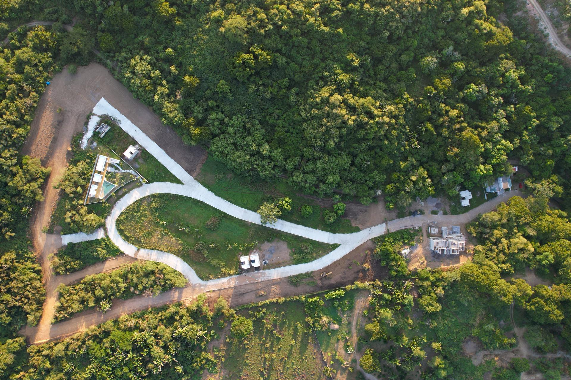Aerial view of Cumbres de Mita, between the jungle and the ocean