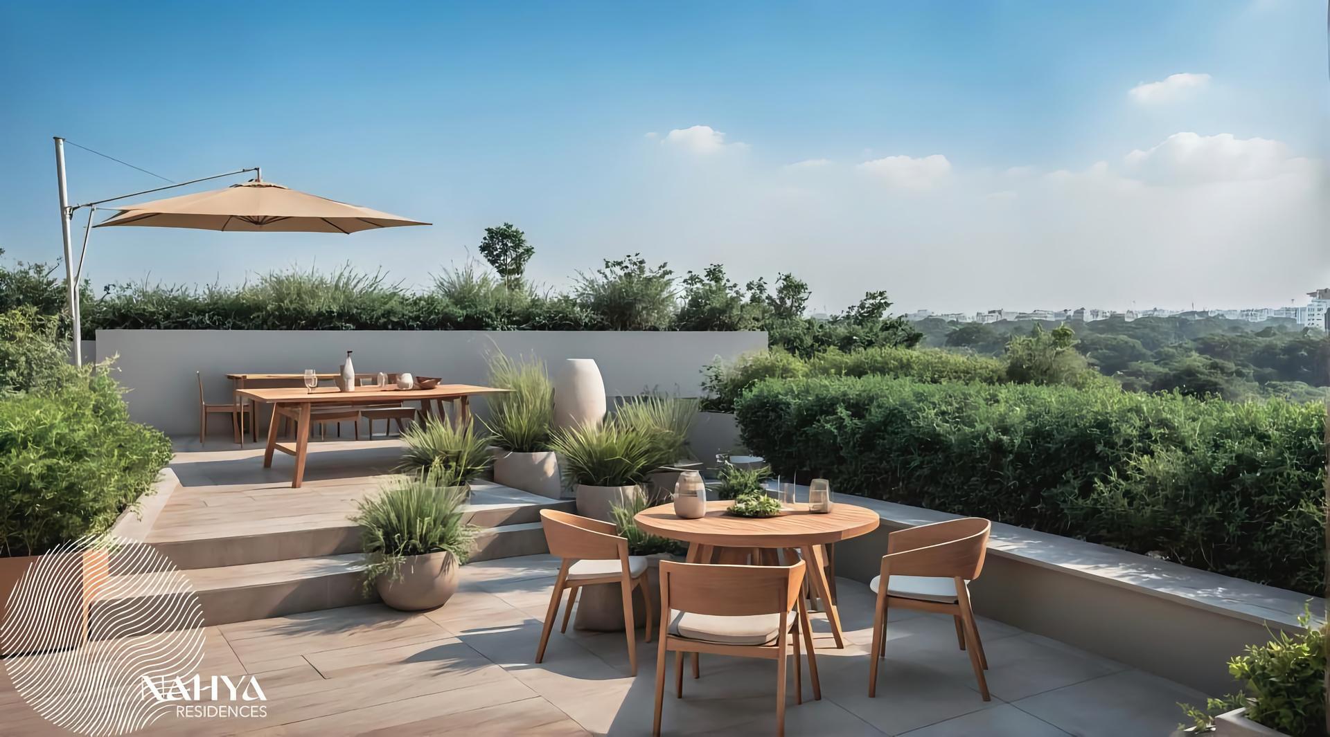 Rendering of the Nahya Residences terrace